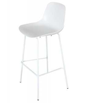 Witte barkruk &#039;GRANO&#039; voor binnen/buiten