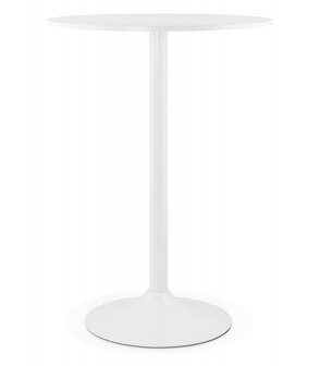 Staantafel / hoge tafel &#039;CARACAS&#039; wit - &Oslash; 90 cm