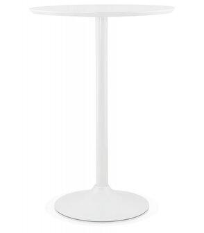 Staantafel / hoge tafel &#039;MADISON&#039; wit - &Oslash; 90 cm