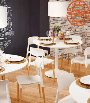 Moderne, witte stoel &#039;TRENDY&#039; in Scandinavische stijl