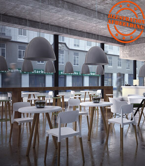 Moderne, witte stoel &#039;TRENDY&#039; in Scandinavische stijl