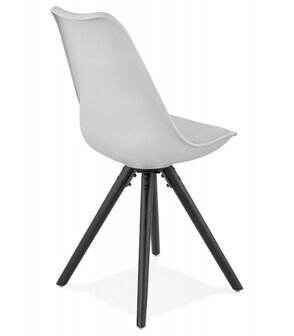 Design stoel &#039;PIPA&#039; grijs