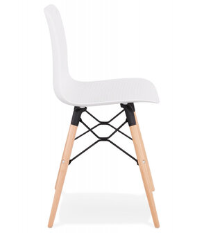 Scandinavische stoel &#039;TONIC&#039; wit design