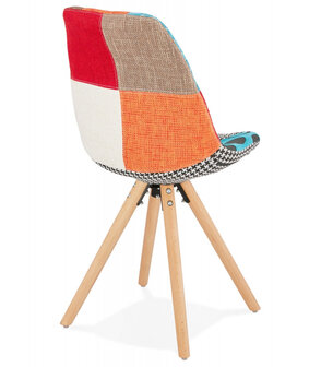 Designstoel &#039;LUCY&#039; in patchworkstof