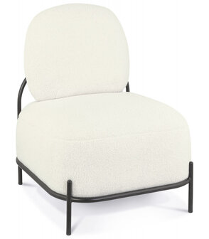 Lounge stoel &#039;ORSO LOUNGE&#039; in beige boucl&eacute;stof