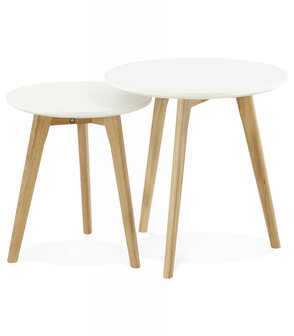 Inschuifbare ronde tafel &#039;GABY&#039; Scandinavische stijl