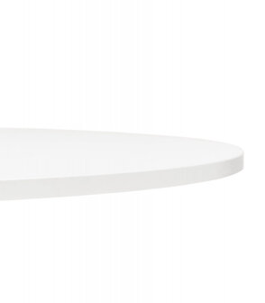 Lage loungetafel HOUSTON wit - &Oslash; 90 cm