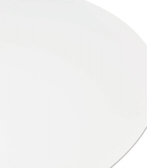 Lage loungetafel ESTRELLA wit - &Oslash; 90 cm