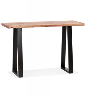 Industri&euml;le console &#039;RAFA CONSOLE&#039; van massief hout en metaal
