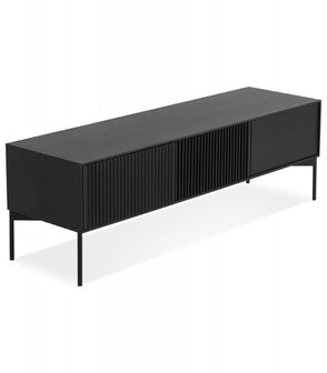 Design tv-meubel &#039;MOVIE&#039; van zwart hout