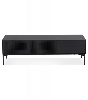 Design tv-meubel &#039;MOVIE&#039; van zwart hout