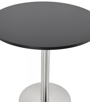 Kleine ronde bureautafel / eettafel &#039;DALLAS&#039; zwart - &Oslash; 90 cm