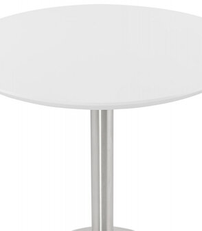 Kleine ronde bureautafel / eettafel &#039;INDIANA&#039; wit - &Oslash; 90 cm