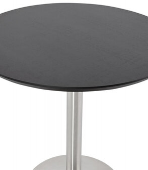 Kleine ronde bureautafel / eettafel &#039;INDIANA&#039; zwart - &Oslash; 90 cm