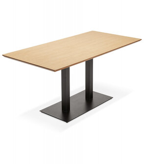 Design tafel / bureau &#039;ZUMBA&#039; met natuurlijk houten afwerking - 180x90 cm