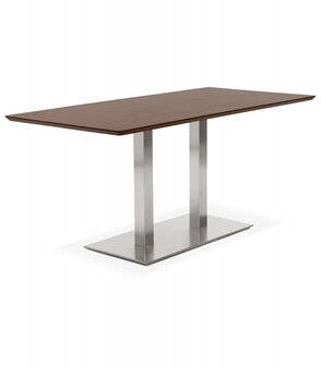 Design tafel / bureau &#039;MAMBO&#039; met notenhouten afwerking - 180x90 cm