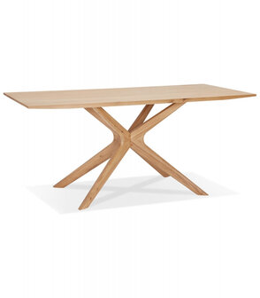 Eettafel &#039;MANITOU&#039; in massief eik - 195x95 cm