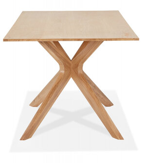 Eettafel &#039;MANITOU&#039; in massief eik - 195x95 cm