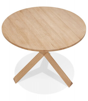 Ronde massief eiken &#039;FATY&#039; designtafel