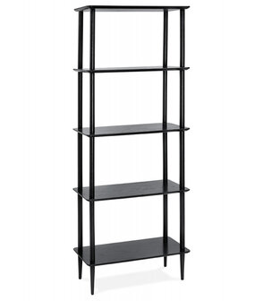 Design, zwart wandrek &#039;RACK&#039; van hout in scandinavische stijl