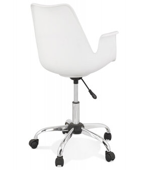 Witte design bureaustoel &#039;TRIP&#039; met armleuningen