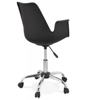 Zwarte design bureaustoel &#039;TRIP&#039; met armleuningen