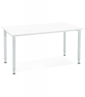 Vergadertafel / design bureau &lsquo;FOCUS&#039; in het wit - 160x80 cm