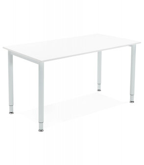 Vergadertafel / design bureau &lsquo;FOCUS&#039; in het wit - 160x80 cm