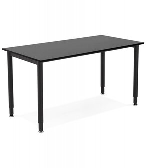 Vergadertafel / design bureau &lsquo;FOCUS&#039; in het zwart - 160x80 cm