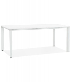 Vergader- / eettafel design &lsquo;XLINE&#039; in wit hout - 200x100 cm