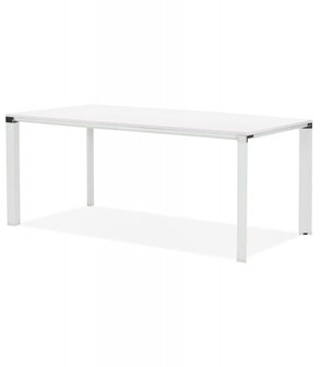 Vergader- / eettafel design &lsquo;XLINE&#039; in wit hout - 200x100 cm