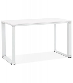 Klein recht directiebureau &#039;XLINE&#039; in wit hout - 140x70 cm
