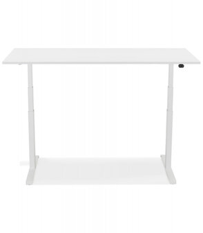Witte verstelbare elektrische bureau &#039;TRONIK&#039; - 160x80 cm