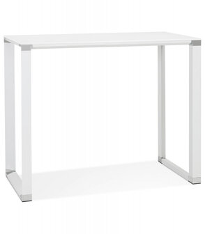 Hoge tafel/bureau van wit glas &#039;XLINE HIGH TABLE&#039; - 140x70 cm