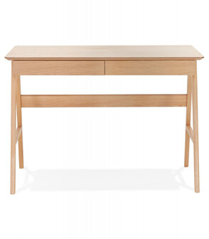 Rechte design bureau &#039;SIROKO&#039; van natuurlijk hout - 120x70 cm