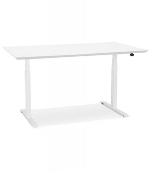 Witte elektrische zit/sta-bureau &#039;BIONIK&#039; - 150x70 cm