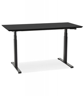 Zwarte elektrische zit/sta-bureau &#039;BIONIK&#039; - 150x70 cm