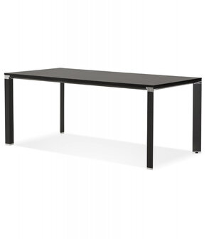 Vergader- / eettafel design &lsquo;XLINE&#039; in zwart hout - 200x100 cm
