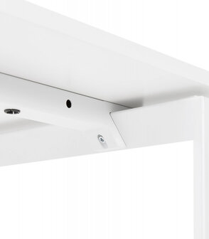 Witte vergadertafel / bench-bureau &#039;BAKUS SQUARE&#039; - 140x140 cm