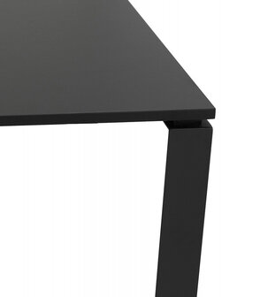 Zwarte vergadertafel / bench-bureau &#039;BAKUS SQUARE&#039; - 160x160 cm