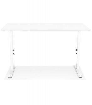 In hoogte verstelbare witte bureau &#039;OSMOSE&#039; - 160x80 cm