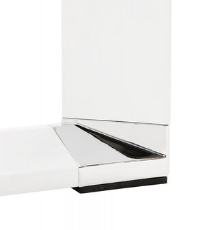 Groot recht directiebureau &#039;XLINE&#039; 200 in natuurlijke houtafwerking met witte structuur - 200x100 cm