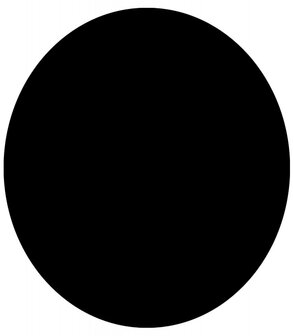 Zwart, rond tafelblad &#039;RINGO&#039; &Oslash; 70cm