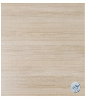 Vierkant tafelblad &#039;NATO&#039; 68x68cm uit hout. Afgewerkt met naturel hout.