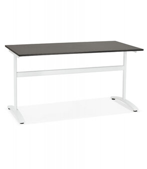 Grote rechte bureau &#039;CRYPTO&#039; zwart - 160x80 cm