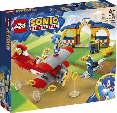 LEGO SONIC Tails' werkplaats en Tornado vliegtuig