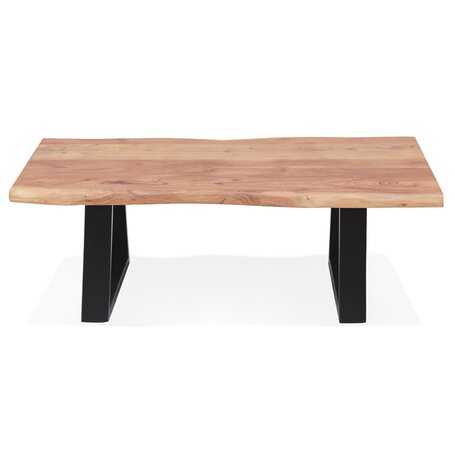 Salontafel 'RAFA' van massief hout en metaal
