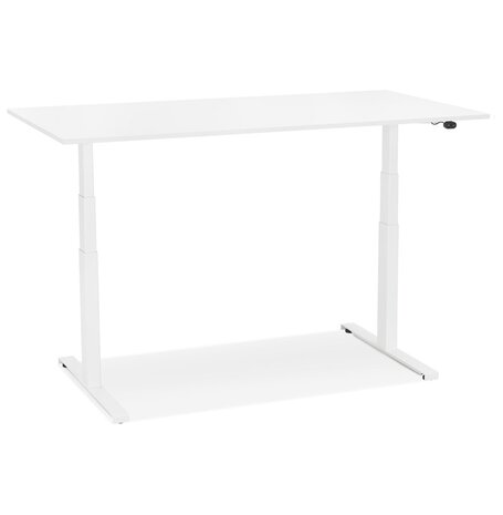 Witte elektrische zit/sta-bureau 'TRONIK' - 140x70 cm