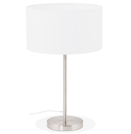 Witte, in de hoogte regelbare tafellamp 'LIVING MINI'