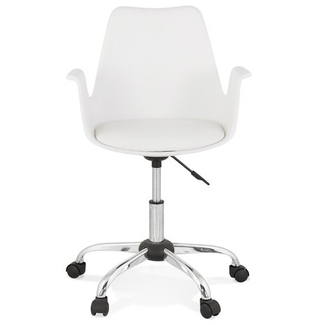 Witte design bureaustoel 'TRIP' met armleuningen